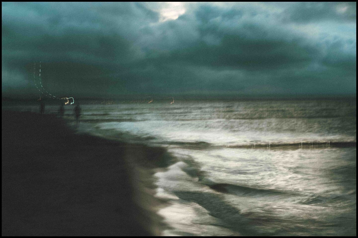 blue hour at the beach